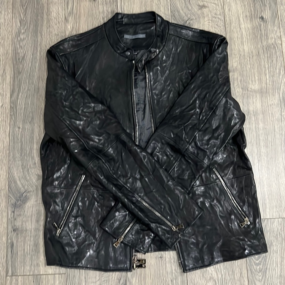 John Varvatos leather jacket